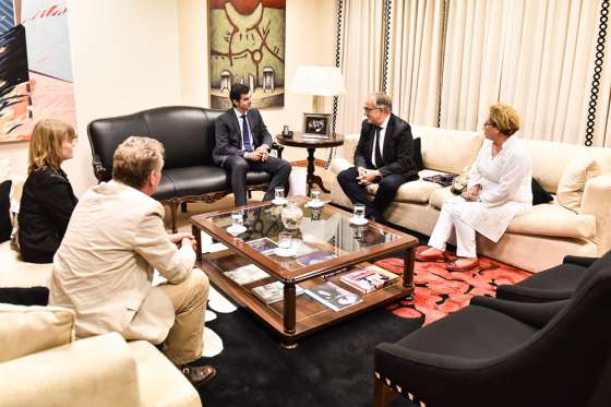 Urtubey recibió los saludos protocolares del Embajador de Alemania